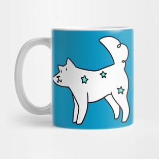 White Star Dog Mug
